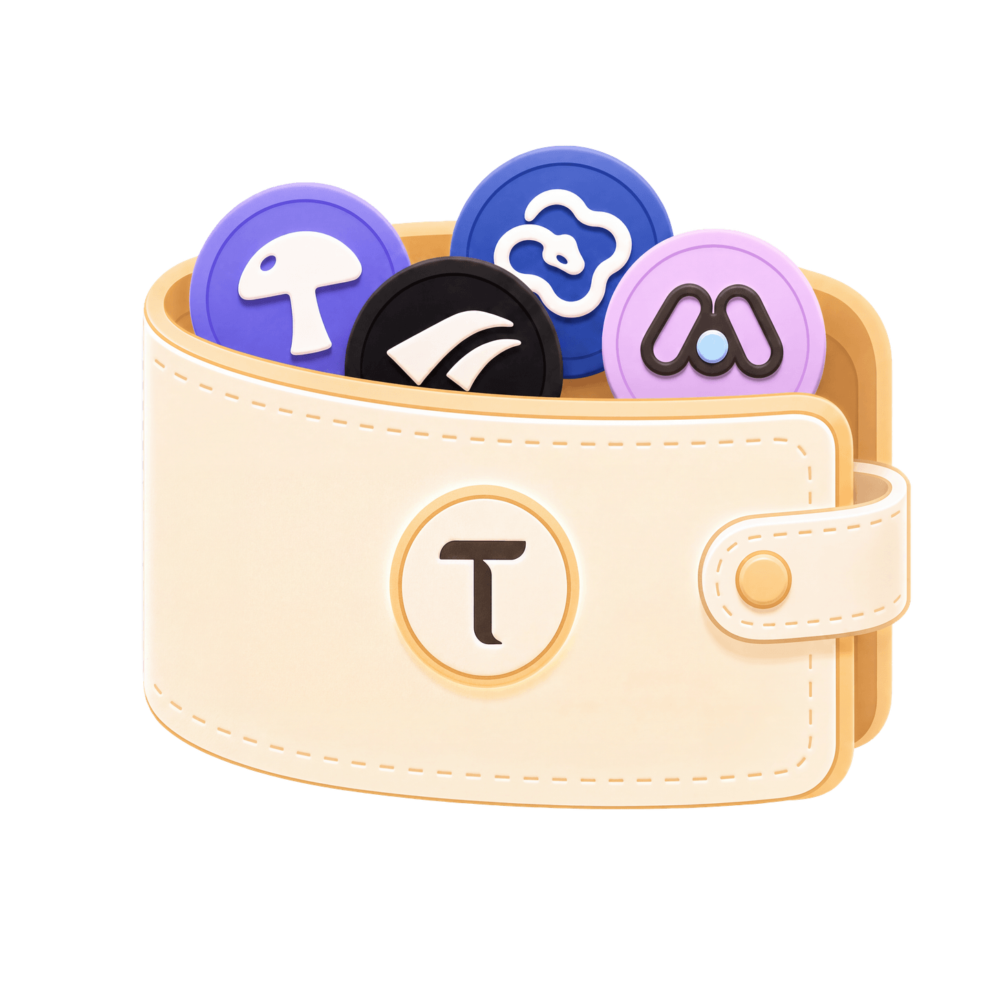 A connected external wallet holding TAO and subnet-token symbols